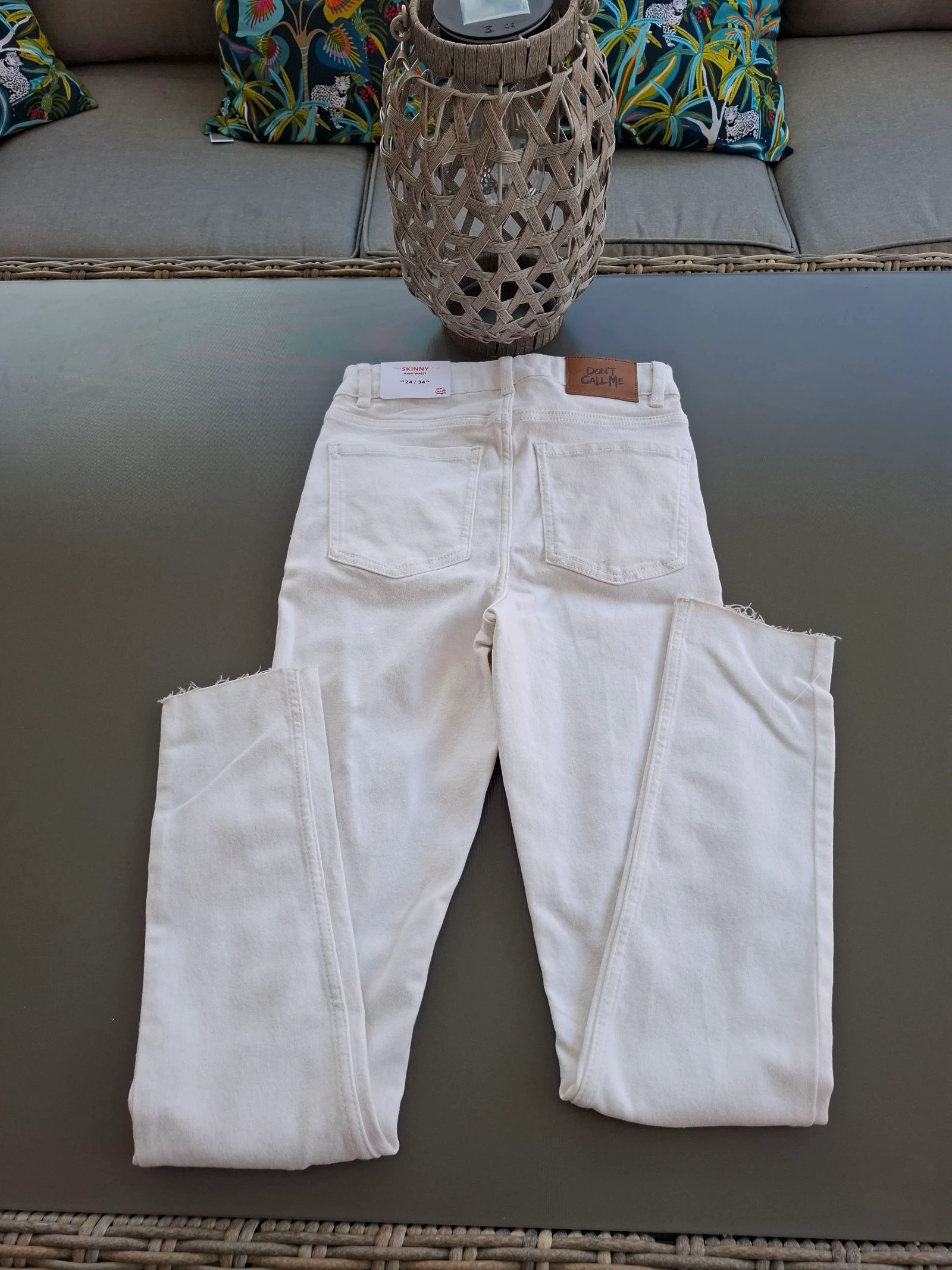 Ótimo jeans destroyed tamanho 34 - novo – photo 2